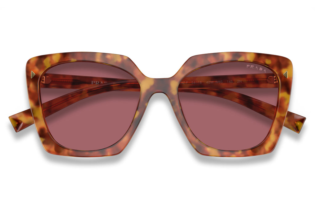 Prada - PR 23ZSF Sunglasses Light Tortoise with Dark Violet Lenses (4BW08S)