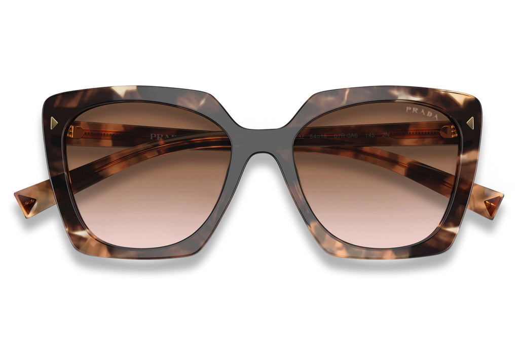 Prada - PR 23ZS Sunglasses Caramel Tortoise with Brown Gradient Lenses (07R0A6)