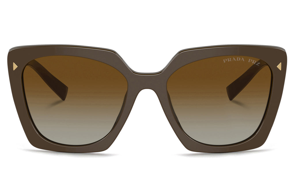 Prada - PR 23ZS Sunglasses Loden with Brown Gradient Polar Lenses (11J6E1)