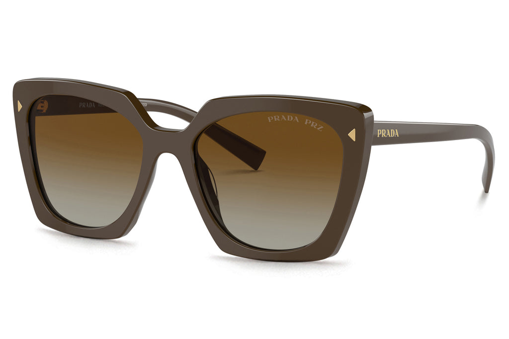 Prada - PR 23ZS Sunglasses Loden with Brown Gradient Polar Lenses (11J6E1)