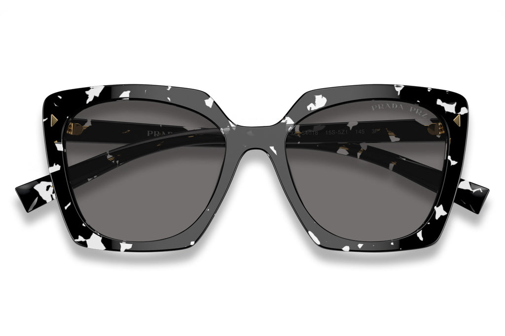Prada - PR 23ZS Sunglasses Black Crystal Tortoise with Dark Grey Polar Lenses (15S5Z1)