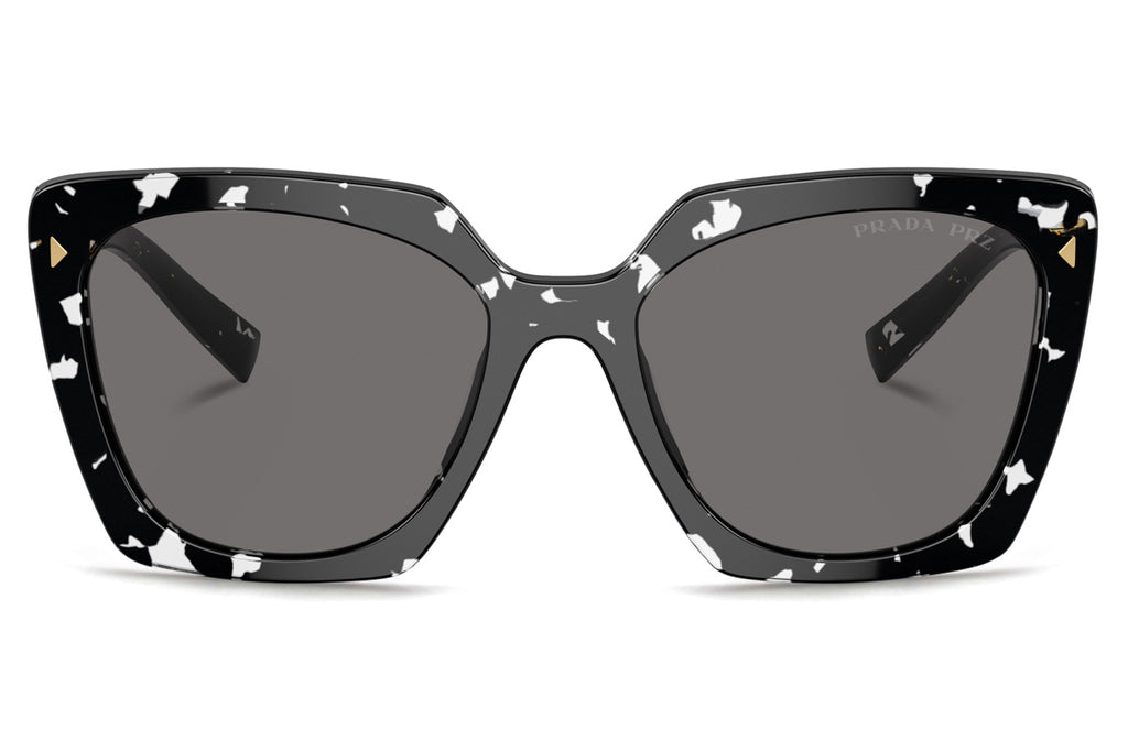 Prada - PR 23ZS Sunglasses Black Crystal Tortoise with Dark Grey Polar Lenses (15S5Z1)