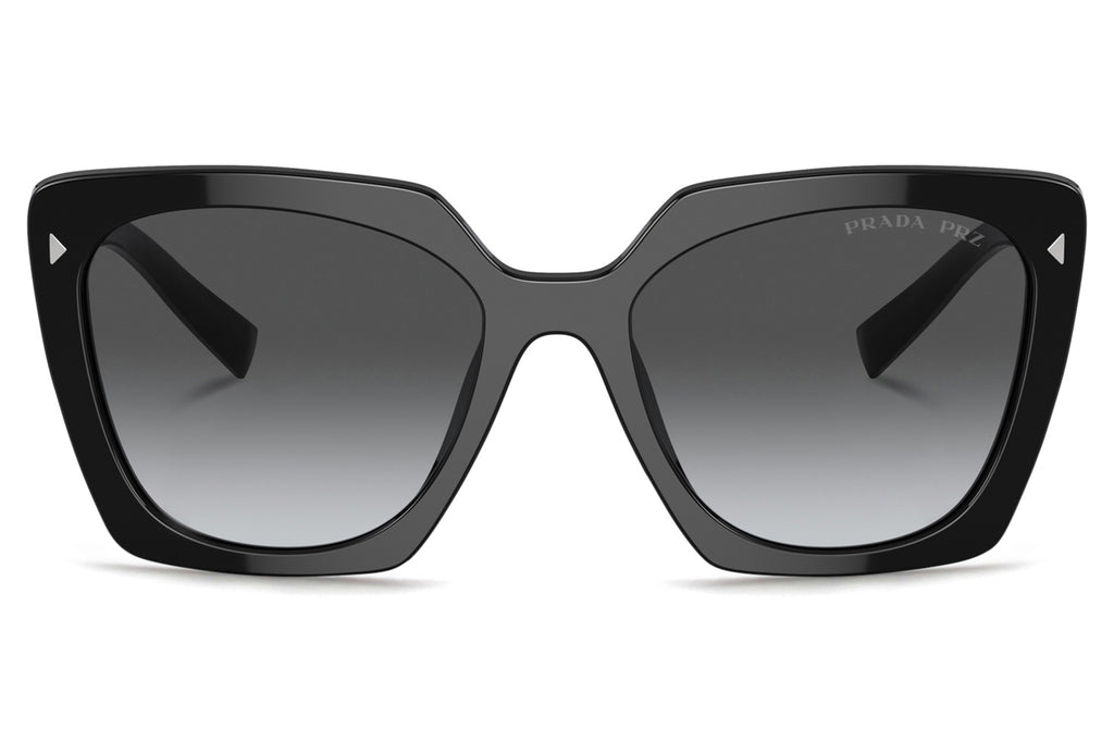 Prada - PR 23ZS Sunglasses Black with Grey Gradient Polar Lenses (1AB5W1)