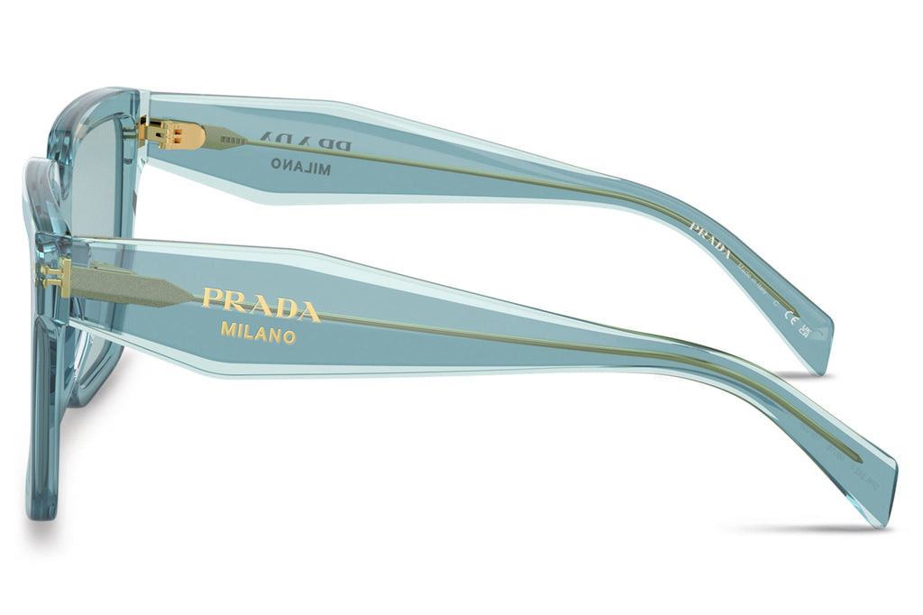 Prada - PR 24ZSF Sunglasses Peacock/Sky with Blue Lenses (15I02F)