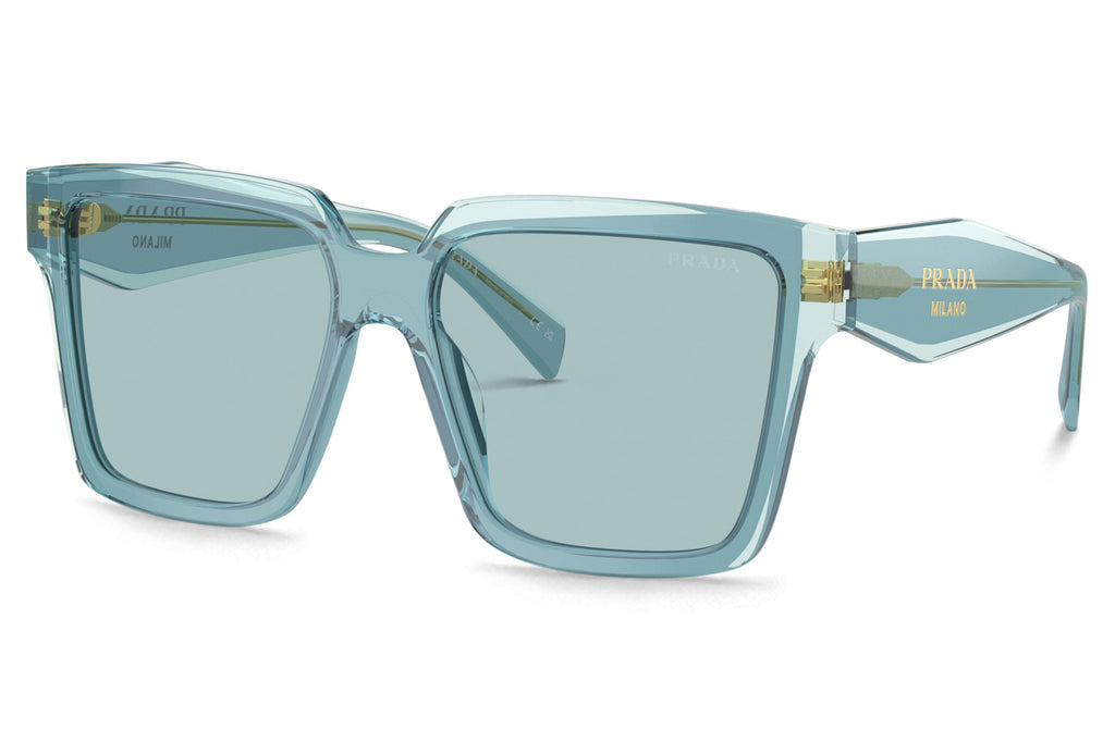 Prada - PR 24ZSF Sunglasses Peacock/Sky with Blue Lenses (15I02F)