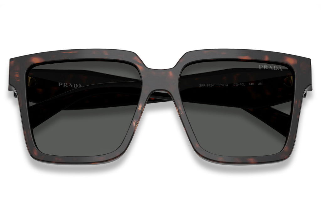Prada - PR 24ZSF Sunglasses Root Tortoise with Dark Grey Lenses (17N40L)