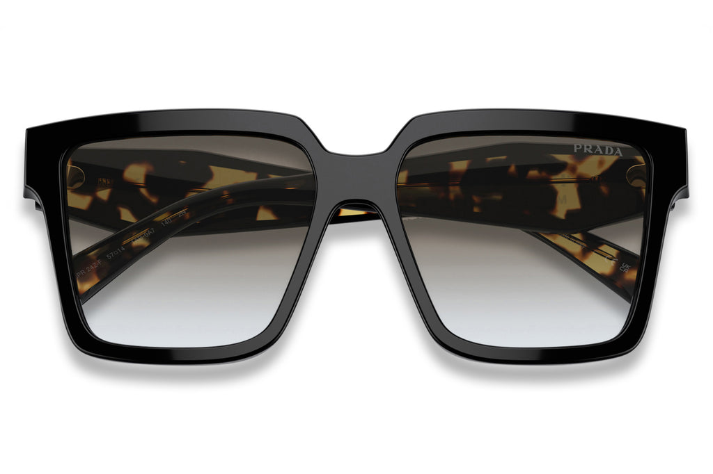 Prada - PR 24ZSF Sunglasses Black with Grey Gradient Lenses (1AB0A7)
