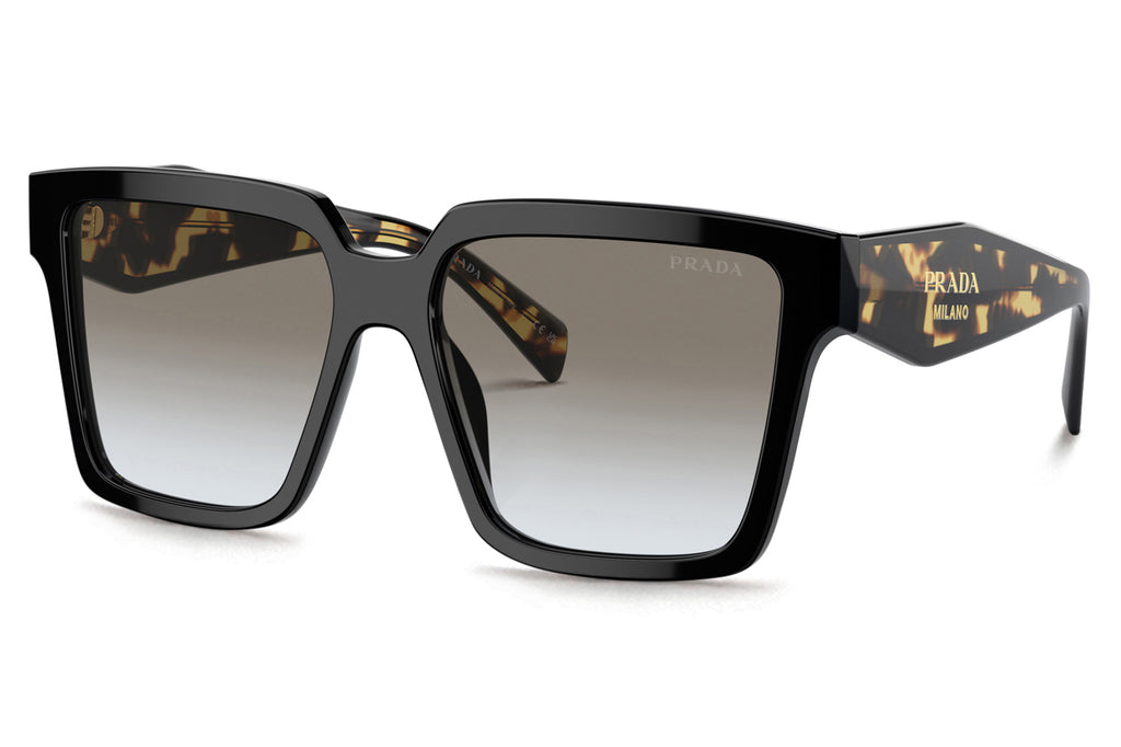 Prada - PR 24ZSF Sunglasses Black with Grey Gradient Lenses (1AB0A7)