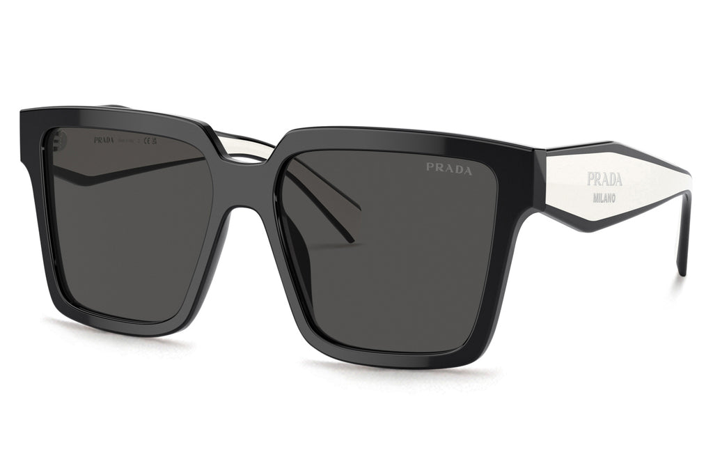 Prada - PR 24ZS Sunglasses Black with Dark Grey Lenses (1AB5S0)