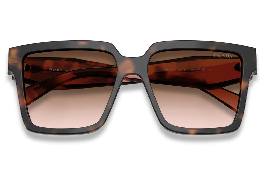 Prada - PR 24ZS Sunglasses Mauve Tortoise with Brown Gradient Lenses (23A0A6)