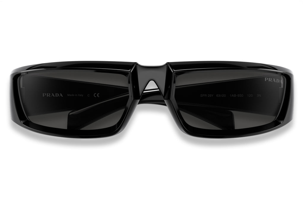 Prada - PR 25YS Sunglasses Black with Dark Grey Lenses (1AB5S0)