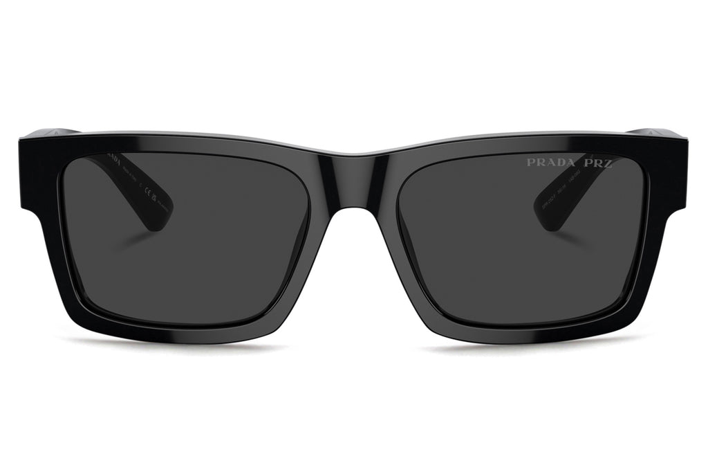 Prada - PR 25ZSF Sunglasses Black with Black Polar Lenses (1AB08G)