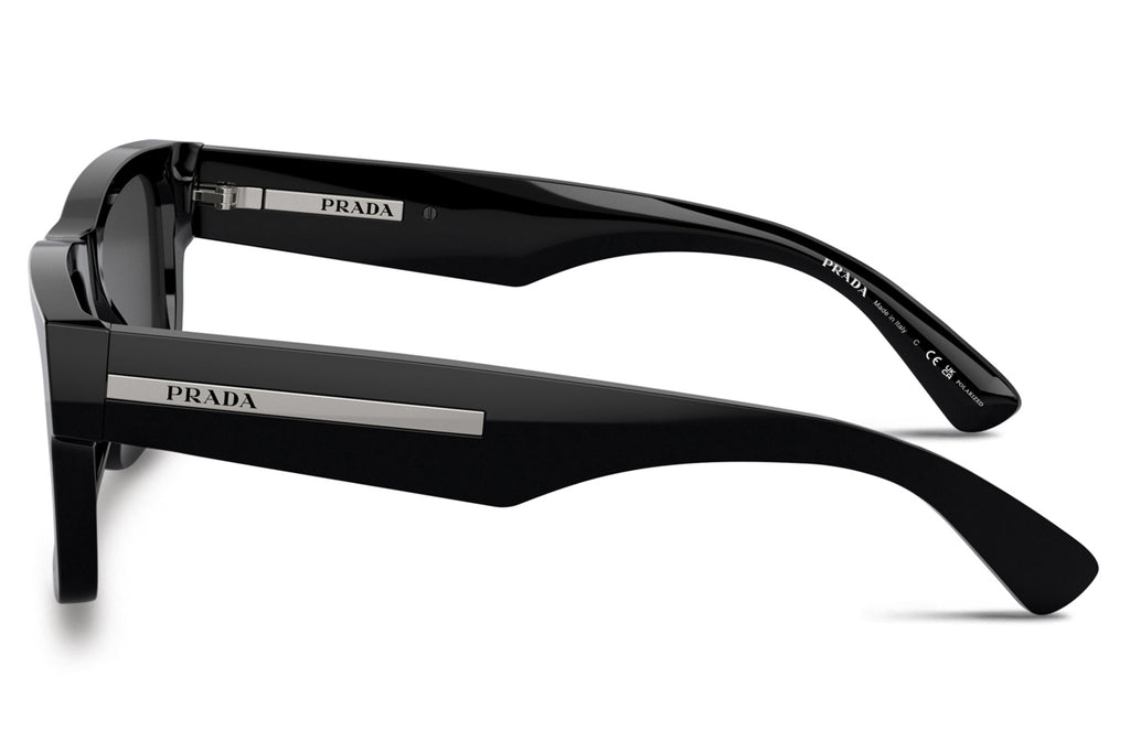 Prada - PR 25ZSF Sunglasses Black with Black Polar Lenses (1AB08G)