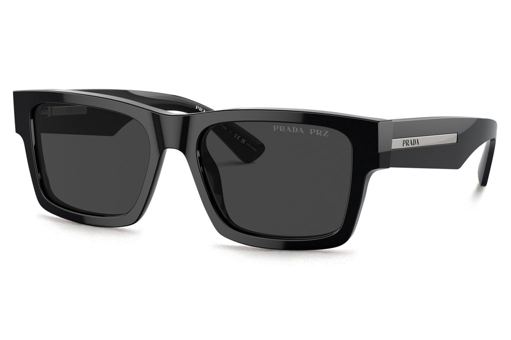 Prada - PR 25ZSF Sunglasses Black with Black Polar Lenses (1AB08G)