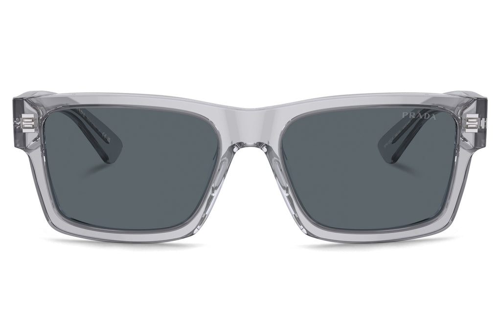 Prada - PR 25ZSF Sunglasses Crystal Grey with Blue Lenses (U430A9)
