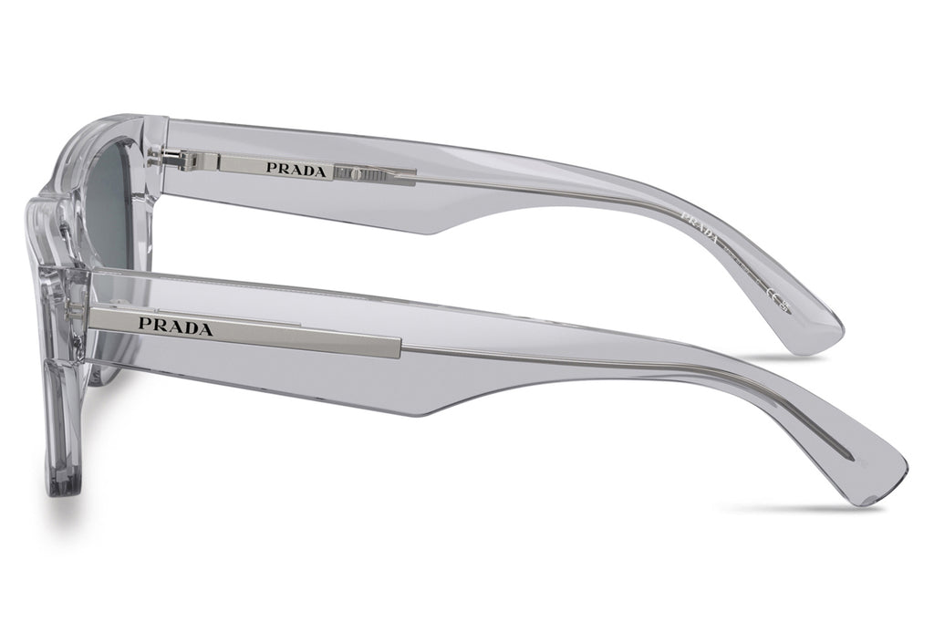Prada - PR 25ZSF Sunglasses Crystal Grey with Blue Lenses (U430A9)