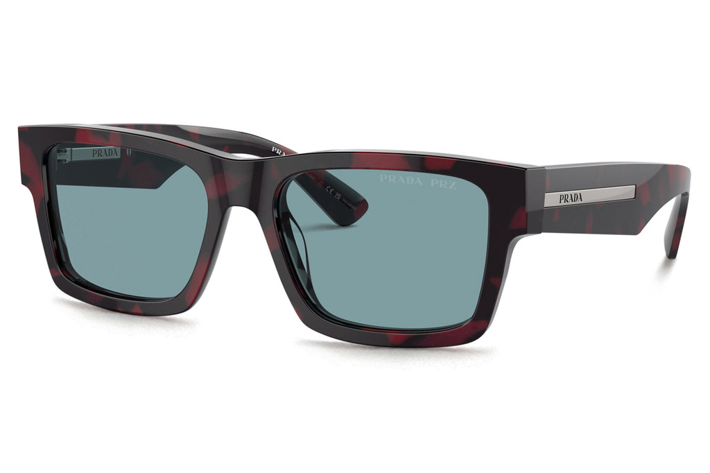 Prada - PR 25ZS Sunglasses Purple Tortoise with Green Polar Lenses (18I04D)