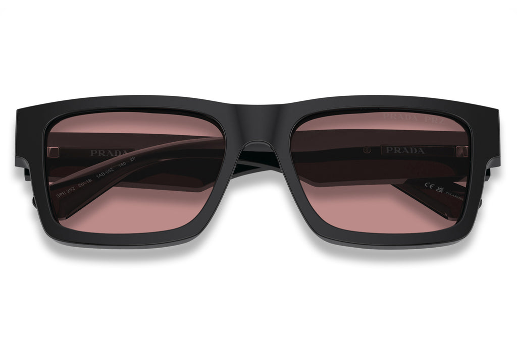 Prada - PR 25ZS Sunglasses Black with Fucsia Crystal Lenses (1AB05Z)