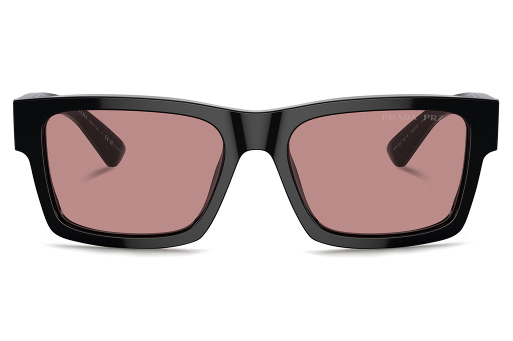 Prada - PR 25ZS Sunglasses Black with Fucsia Crystal Lenses (1AB05Z)