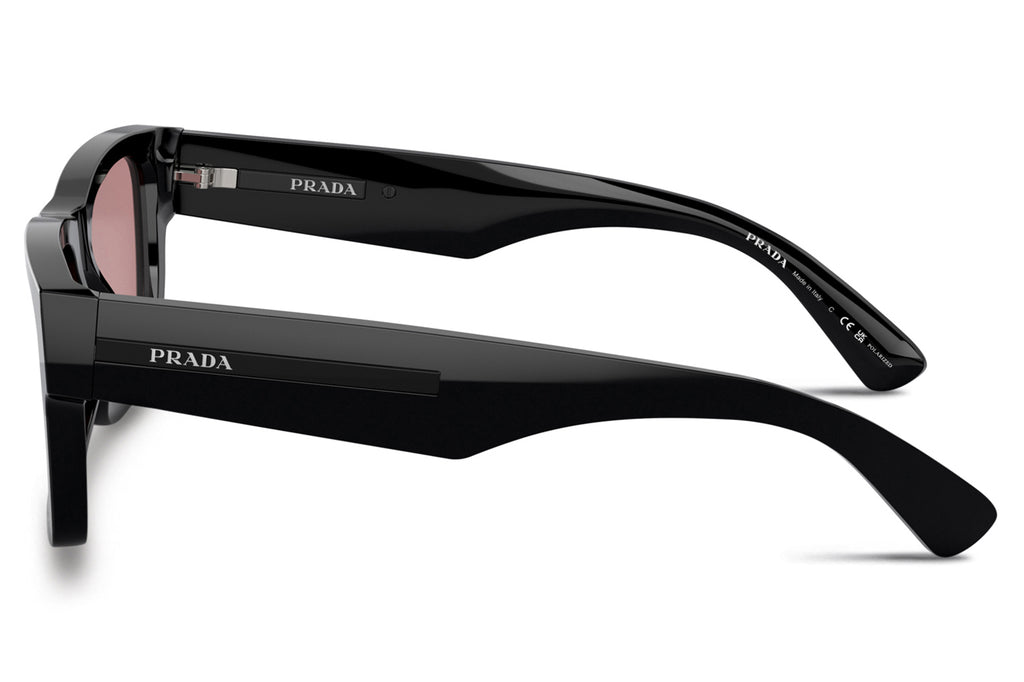 Prada - PR 25ZS Sunglasses Black with Fucsia Crystal Lenses (1AB05Z)