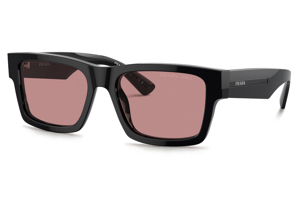 Prada - PR 25ZS Sunglasses Black with Fucsia Crystal Lenses (1AB05Z)