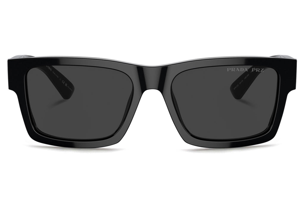 Prada - PR 25ZS Sunglasses Black with Black Polar Lenses (1AB08G)