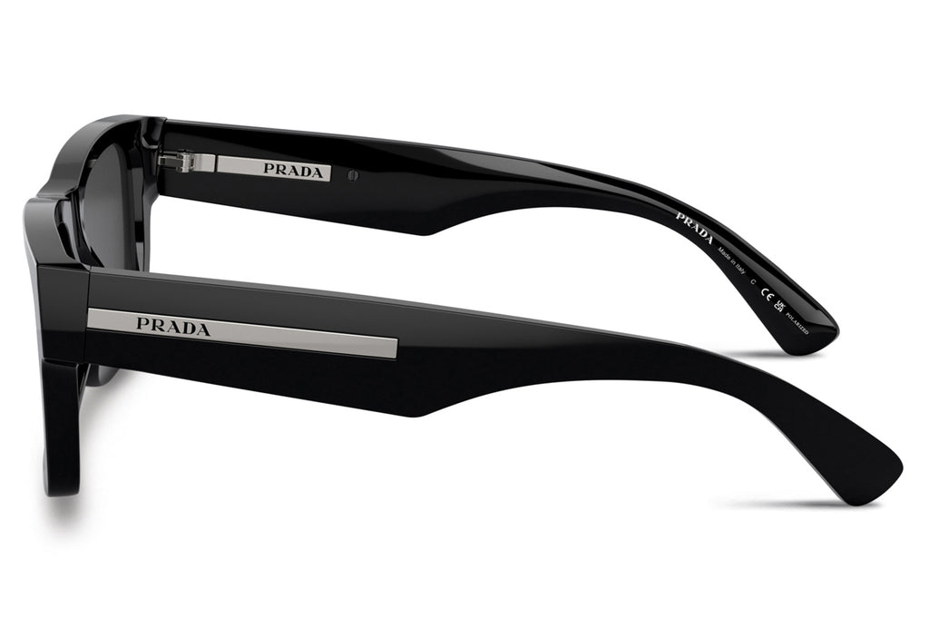 Prada - PR 25ZS Sunglasses Black with Black Polar Lenses (1AB08G)