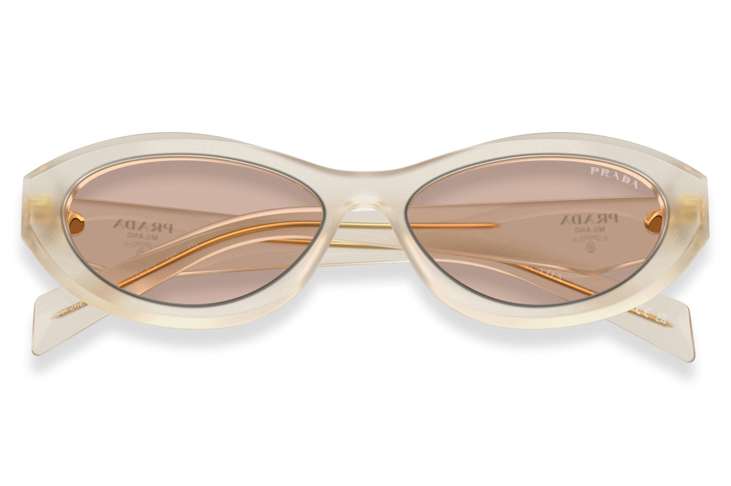 Prada® - PR 26ZSF (Low Bridge Fit) | Oval Acetate Sunglasses
