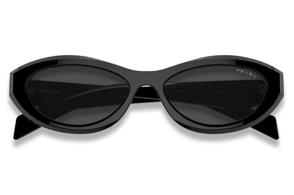 Prada - PR 26ZSF Sunglasses Black with Dark Grey Lenses (16K08Z)