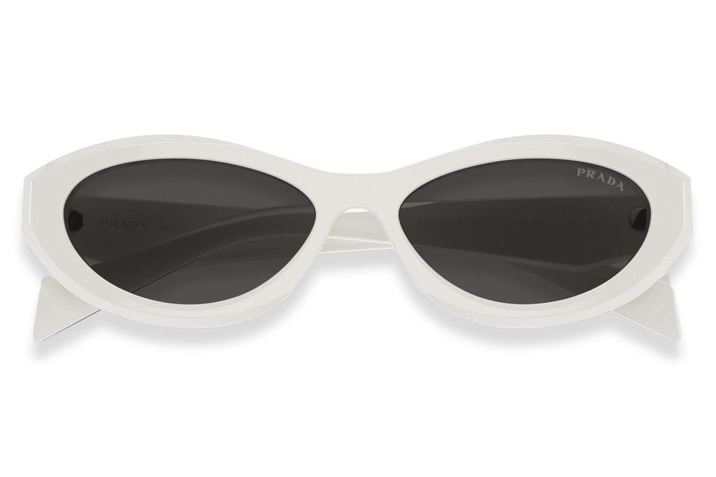 Prada - PR 26ZSF Sunglasses Black/Talc with Dark Grey Lenses (17K08Z)