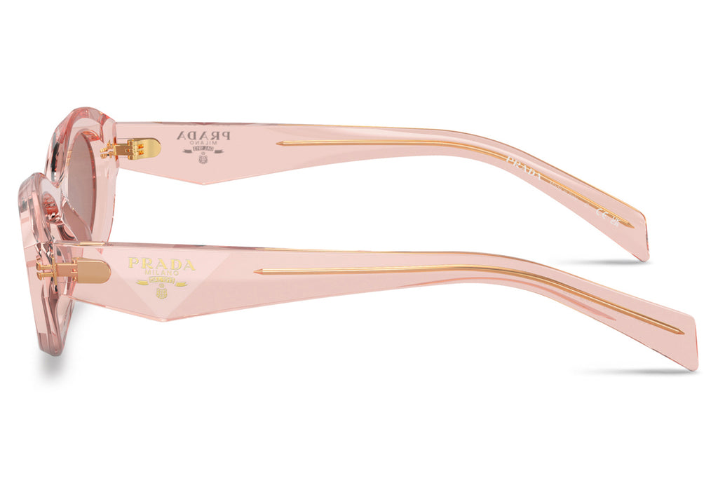 Prada - PR 26ZSF Sunglasses Transparent Peach with Light Brown Lenses (19Q10D)