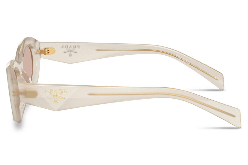 Prada - PR 26ZS Sunglasses Opal Milk with Dark Brown Lenses (12V4I2)