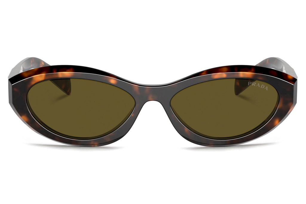 Prada - PR 26ZS Sunglasses Sage/Honey Tortoise with Dark Brown Lenses (14L09Z)