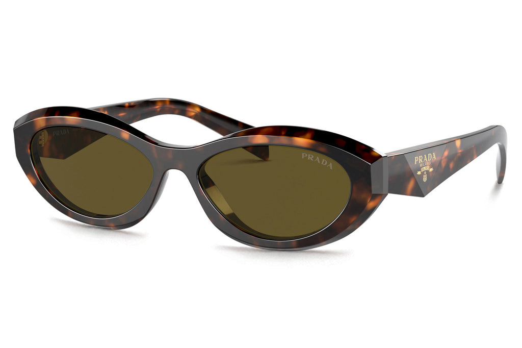 Prada - PR 26ZS Sunglasses Sage/Honey Tortoise with Dark Brown Lenses (14L09Z)