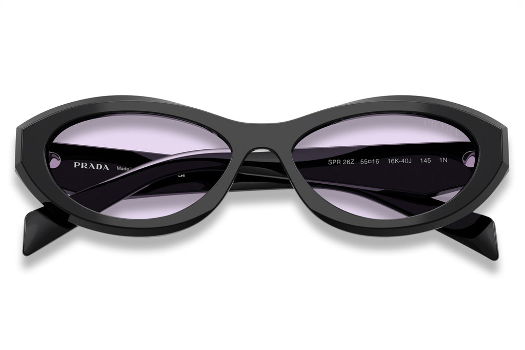 Prada - PR 26ZS Sunglasses Black with Violet Lenses (16K40J)