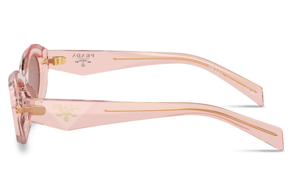 Prada - PR 26ZS Sunglasses Transparent Peach with Light Brown Lenses (19Q10D)