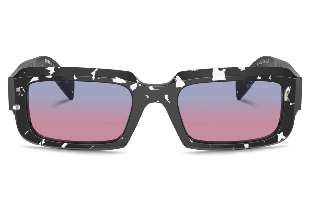 Prada - PR 27ZSF Sunglasses Black Crystal Tortoise with Blue Gradient Magenta Lenses (15O60E)