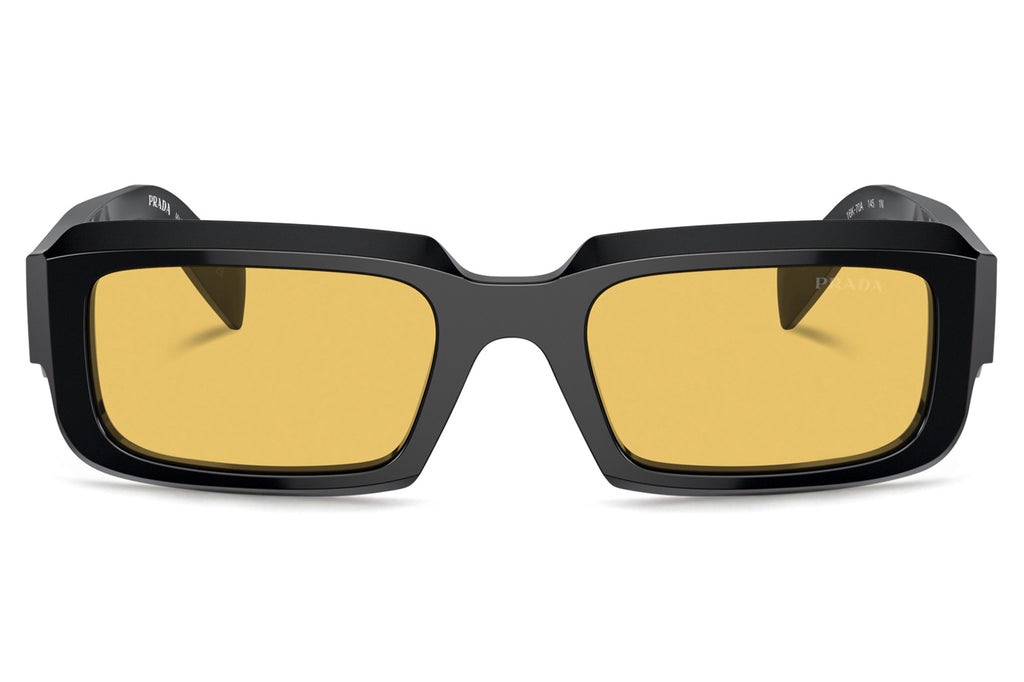 Prada - PR 27ZSF Sunglasses Black with Yellow Lenses (16K70A)