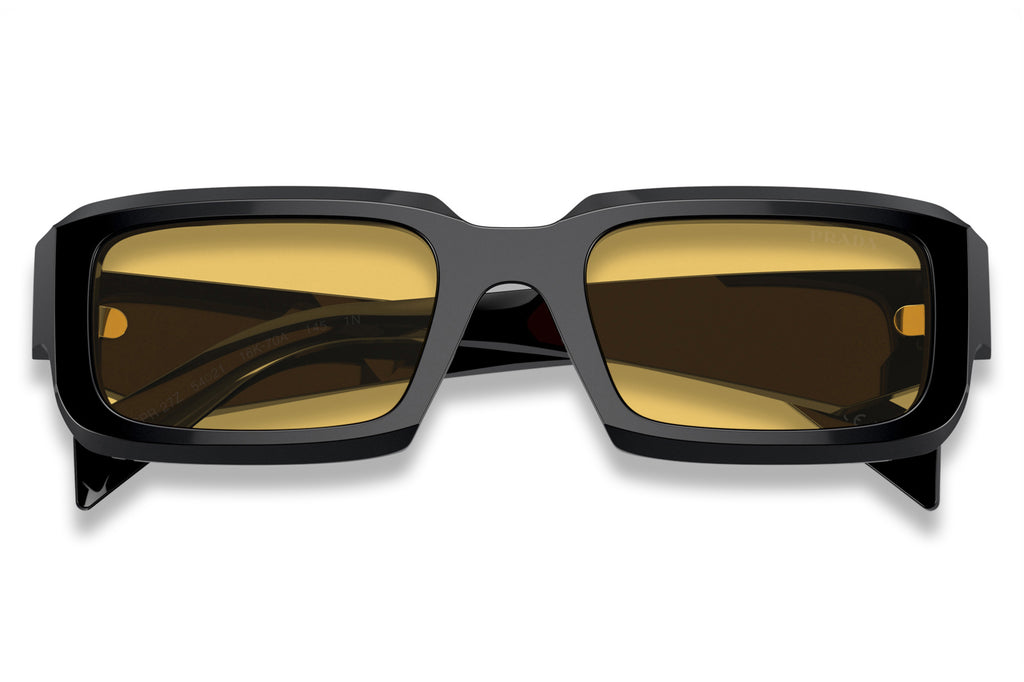 Prada - PR 27ZS Sunglasses Black with Yellow Lenses (16K70A)