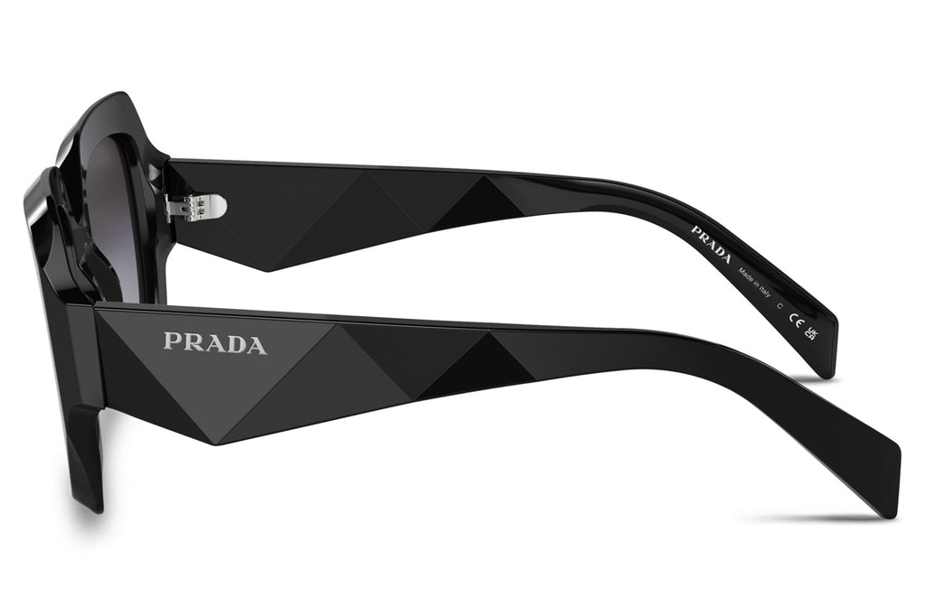 Prada - PR 28ZSF Sunglasses Black with Grey Gradient Lenses (16K90A)