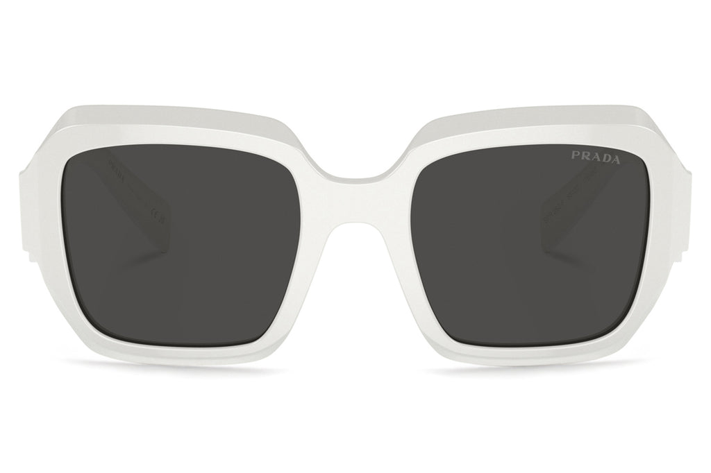 Prada - PR 28ZSF Sunglasses White with Dark Grey Lenses (17K08Z)