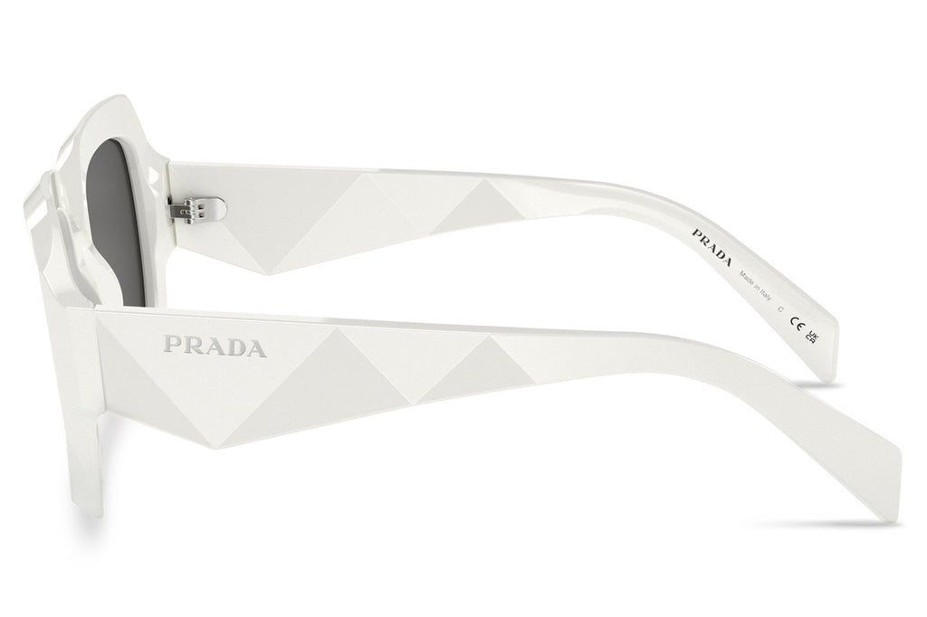 Prada - PR 28ZSF Sunglasses White with Dark Grey Lenses (17K08Z)