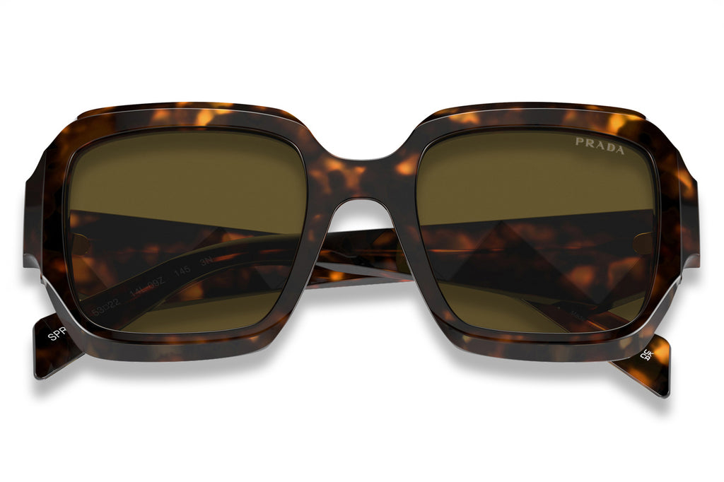 Prada - PR 28ZS Sunglasses Sage/Honey Tortoise with Dark Brown Lenses (14L09Z)