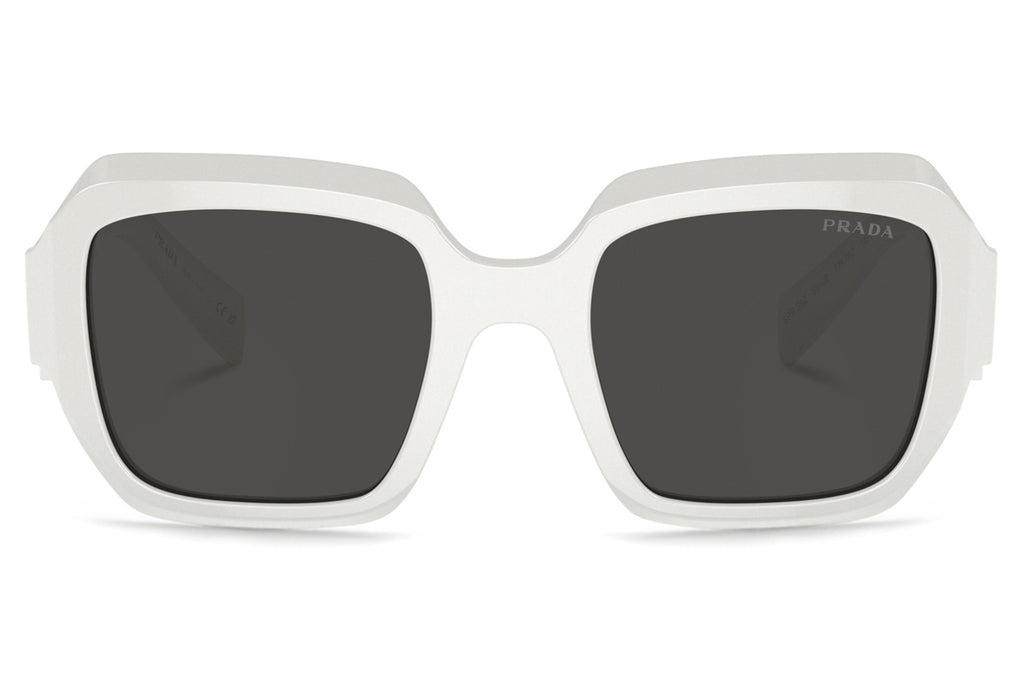 Prada - PR 28ZS Sunglasses White with Dark Grey Lenses (17K08Z)