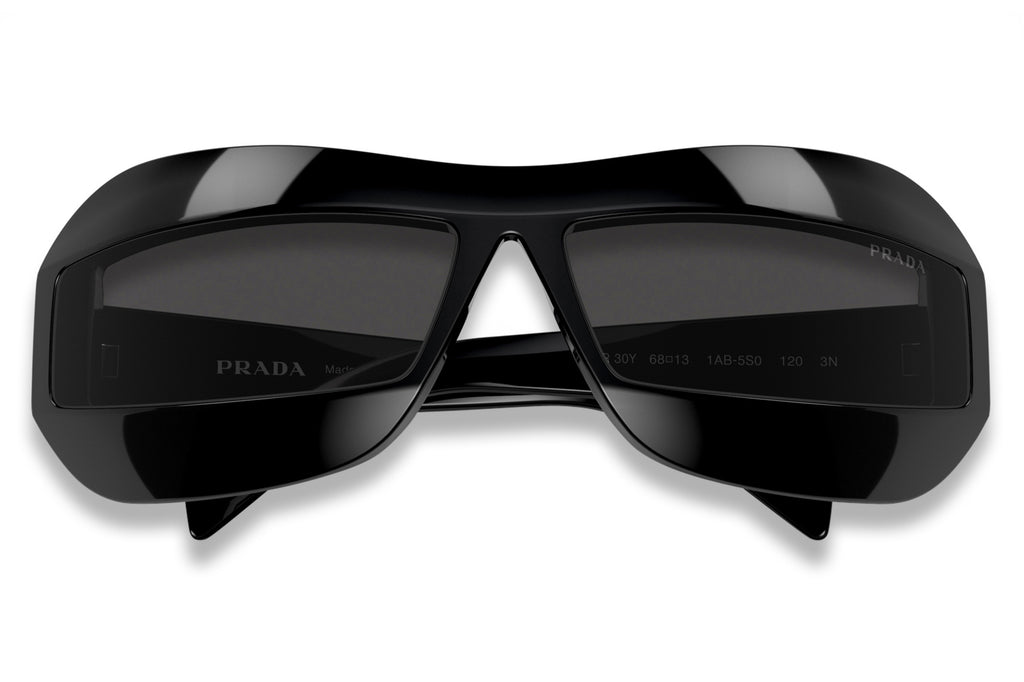Prada - PR 30YS Sunglasses Black with Dark Grey Lenses (1AB5S0)