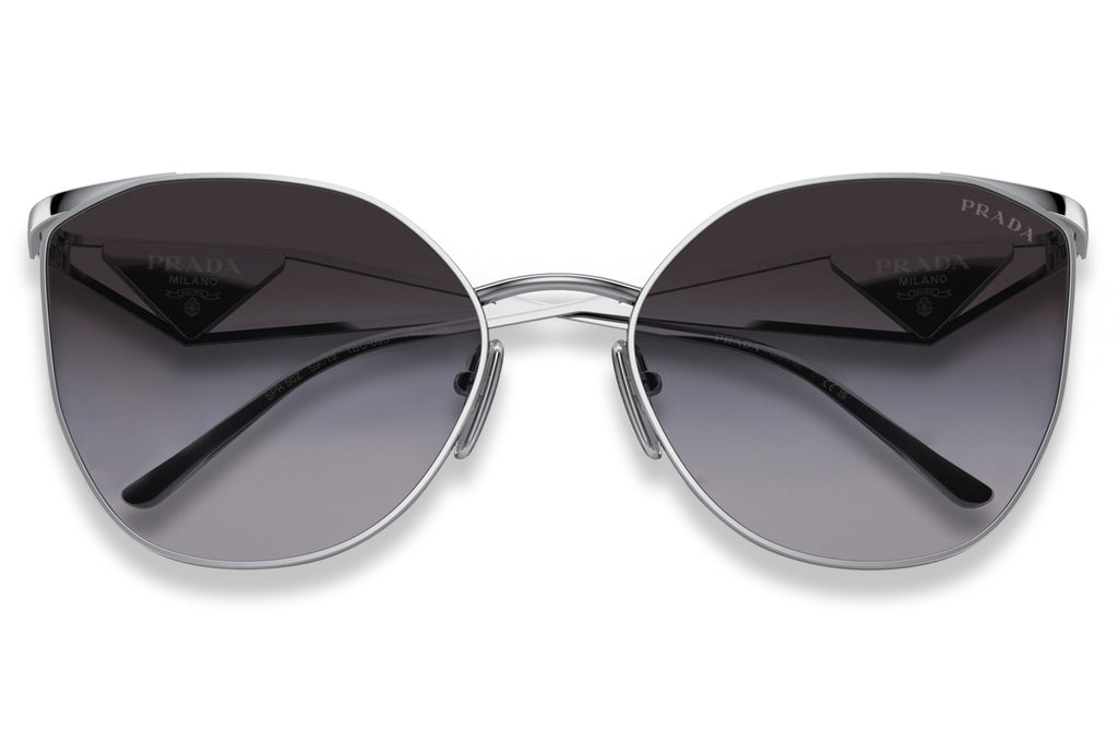 Prada - PR 50ZS Sunglasses Silver with Grey Gradient Lenses (1BC09S)
