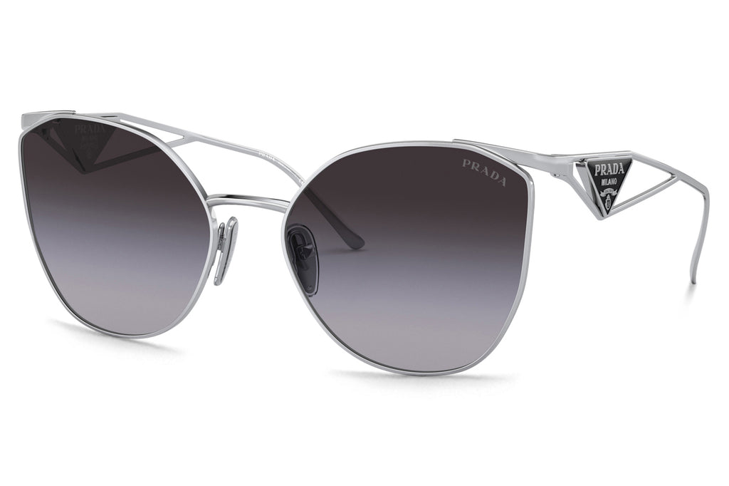 Prada - PR 50ZS Sunglasses Silver with Grey Gradient Lenses (1BC09S)