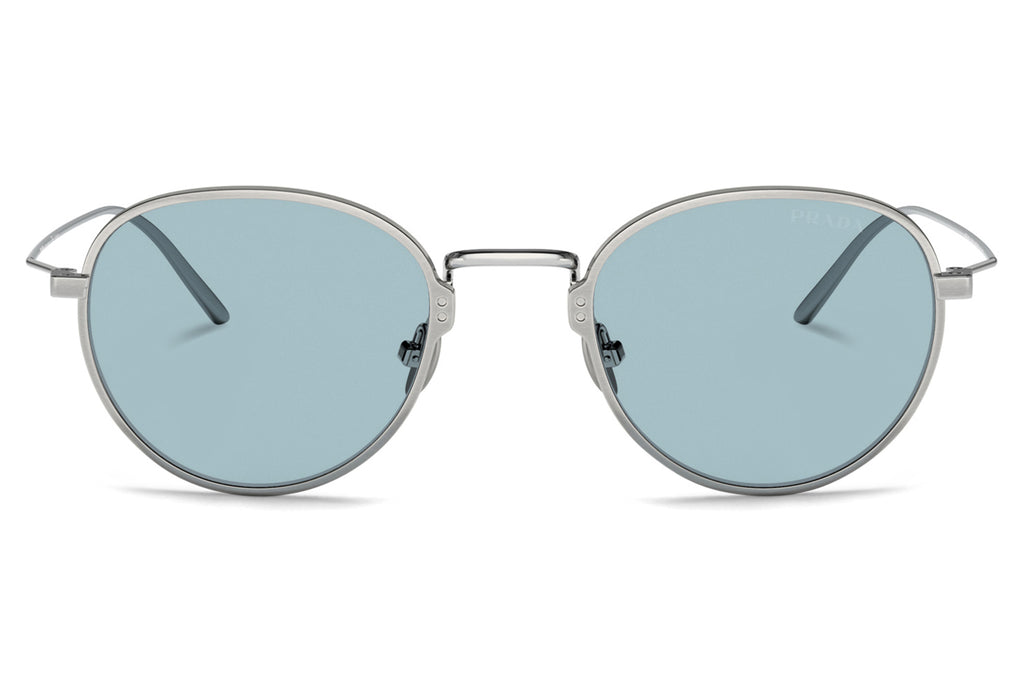 Prada - PR 53WS Sunglasses Satin Titanium with Blue Lenses (05Q05I)