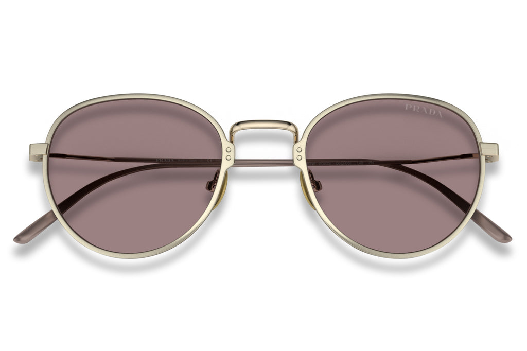 Prada - PR 53WS Sunglasses Gold with Light Purple Brown Lenses (06Q06I)