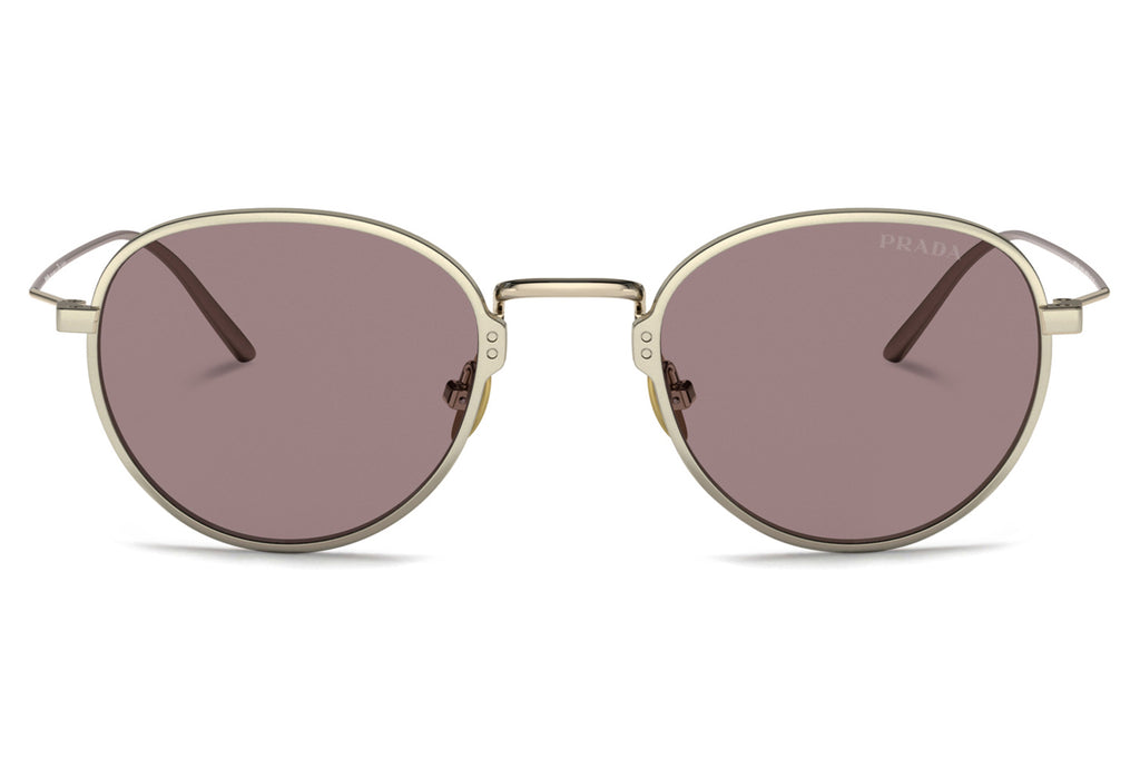 Prada - PR 53WS Sunglasses Gold with Light Purple Brown Lenses (06Q06I)